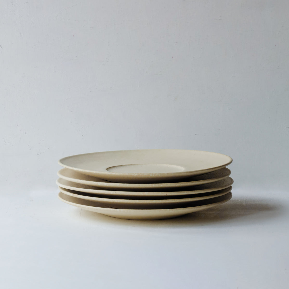 船串篤司 リム皿 24cm 白