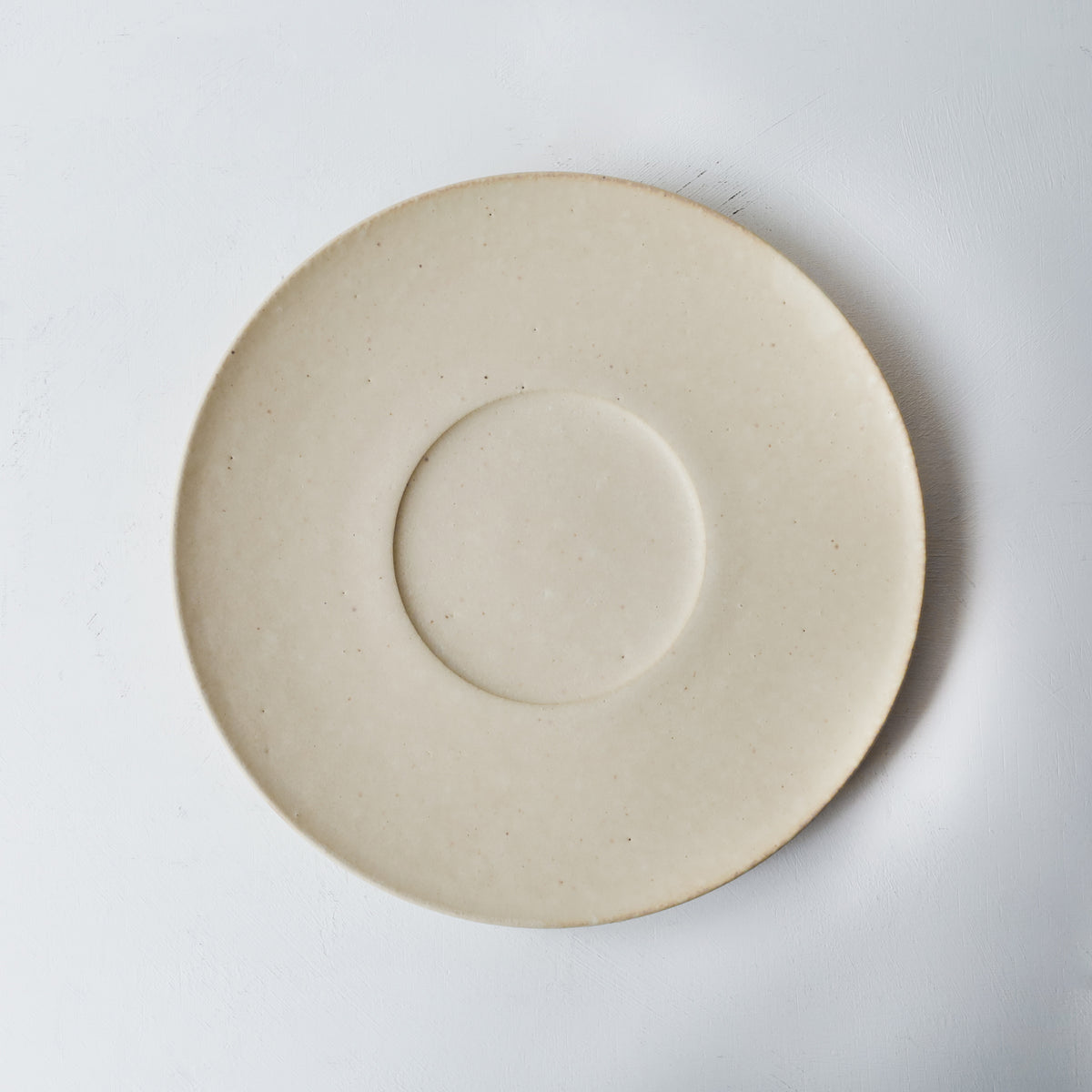 船串篤司 リム皿 24cm 白