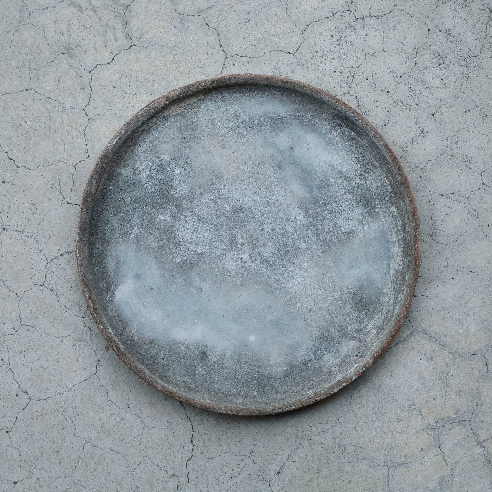 Etsuji Noguchi / White Rust, Large Plate F
