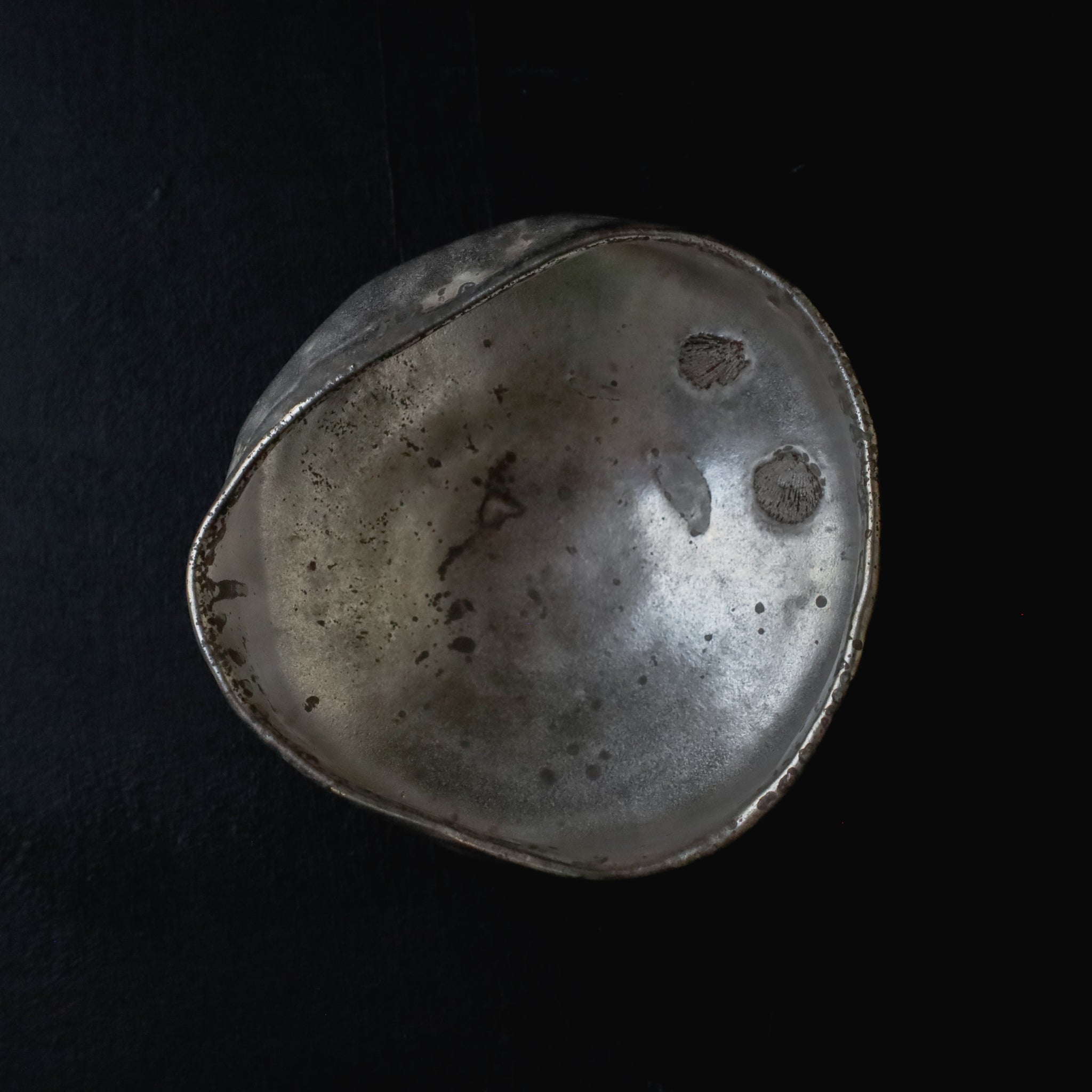 Yuko Ikeda: Silver & Platinum Glaze Tea Bowl (Medium)