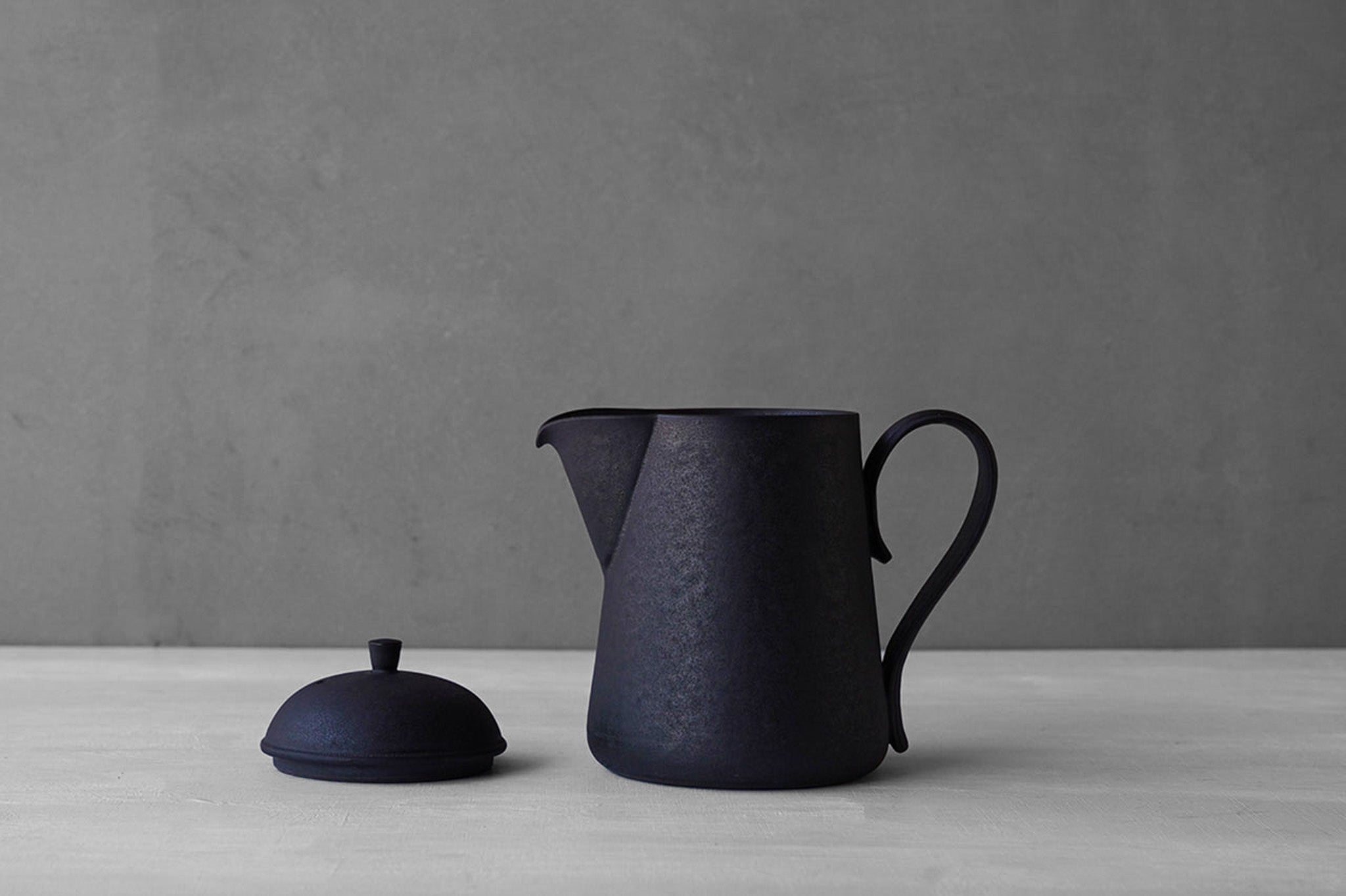 Tatsuya Hattori Black Glaze Pitcher