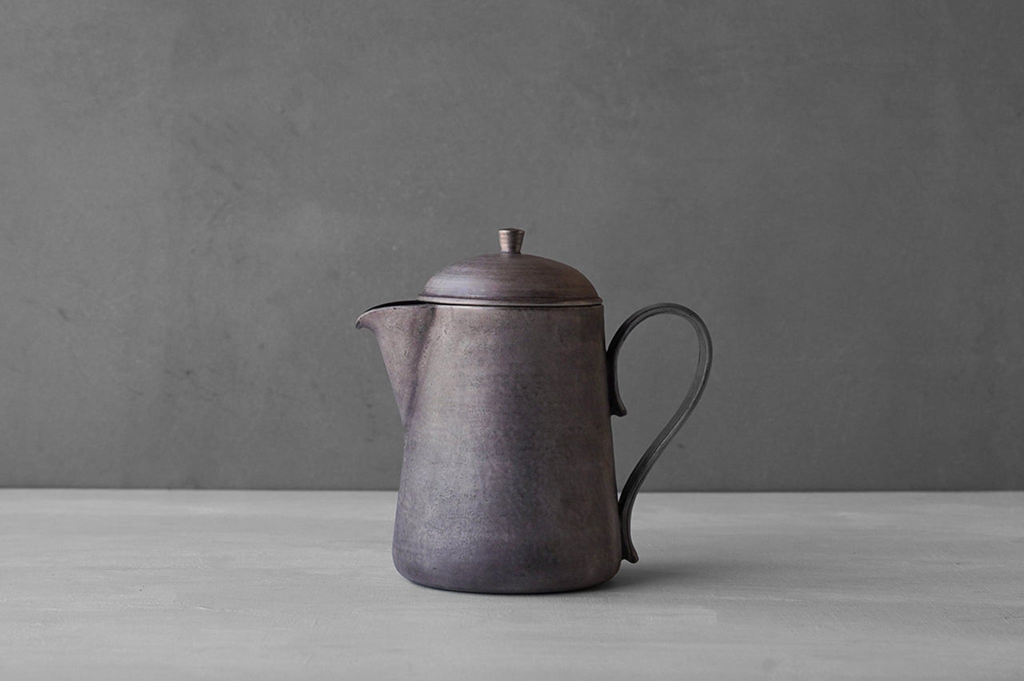 Tatsuya Hattori Silver Glaze Pewter Pitcher