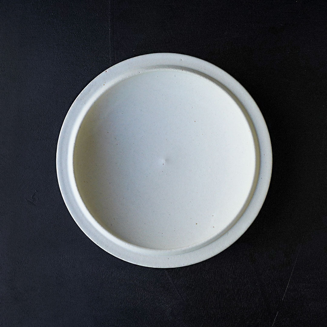 船串篤司 round plate 白