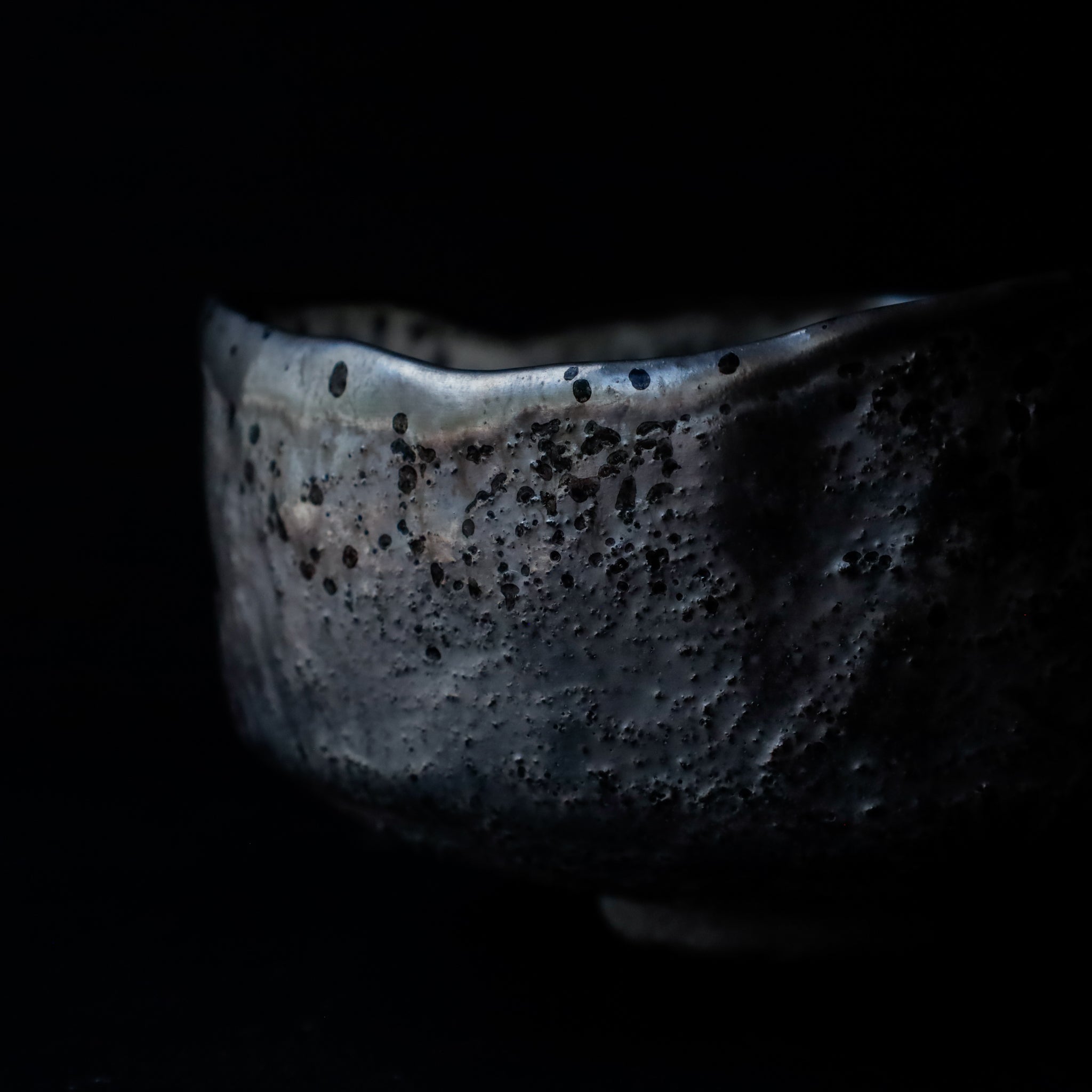 Yuko Ikeda: Silver & Platinum Glaze Tea Bowl (Large)