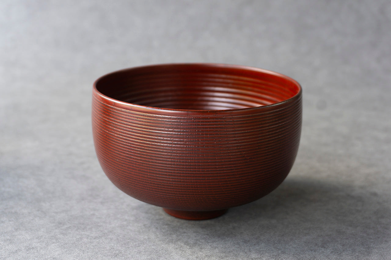 Zelkova Thin Stripes Bowl (large) Red