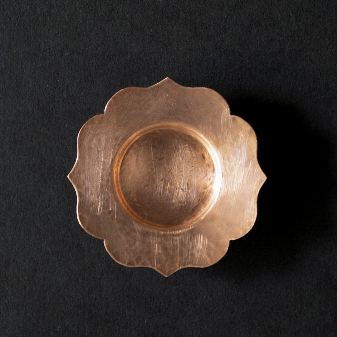 Yuichi Takemata Tea Saucer Flower / Copper