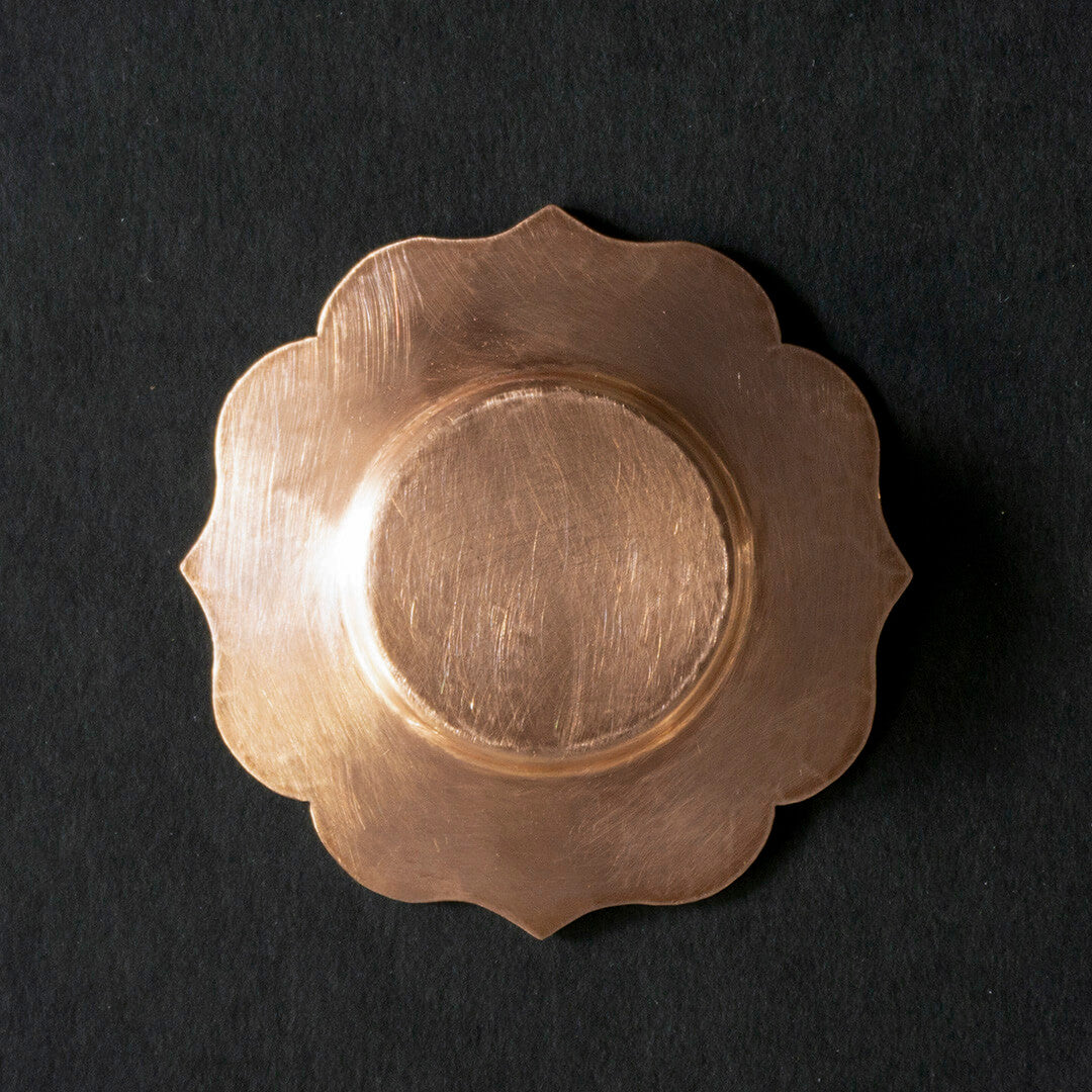 Yuichi Takemata Tea Saucer Flower / Copper