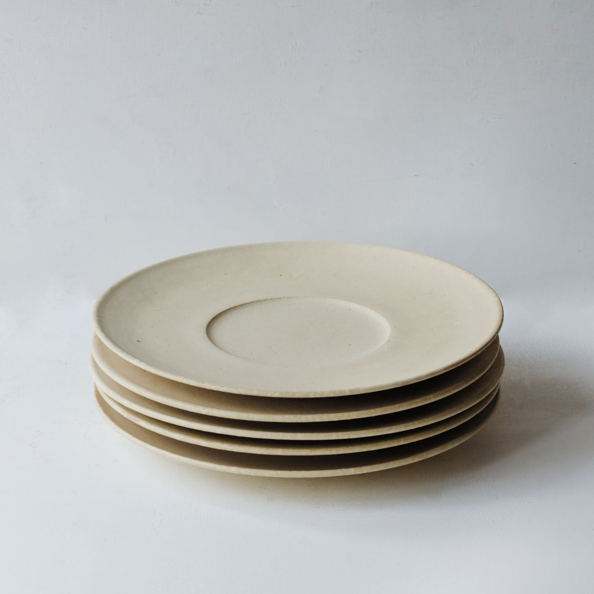 船串篤司 リム皿 24cm 白