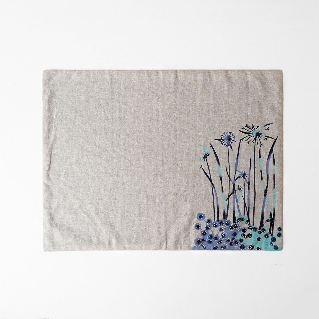 Bingata Nawachou Place Mat Waterside Scene Aigata