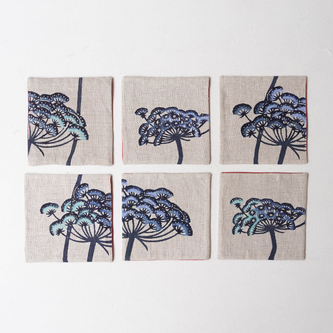 Bingata Nawachou Coaster Fennel Aigata