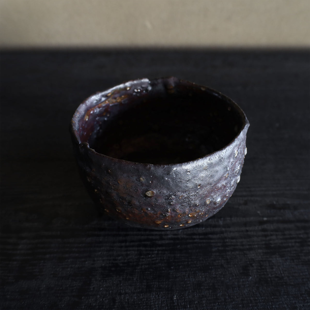 26-22 清水志郎 多羅尾土鉄釉焼重茶碗